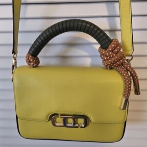 Marc Jacobs The J Link Leather Pomelo Yellow Crossbody Purse Bag Medium